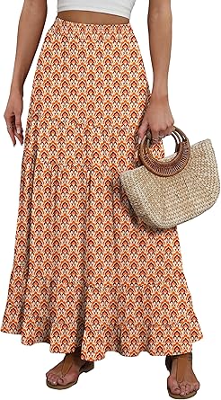 Women's Mock-Neck Matching Set: Effortless Wrinkle-Free Knit Midi Skirt Outfit