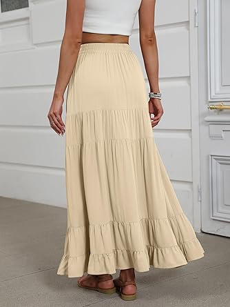 Women's Mock-Neck Matching Set: Effortless Wrinkle-Free Knit Midi Skirt Outfit