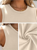 Women's High Neck Tank Top: Trendy Y2K Slim Fit Racerback Tee for Summer