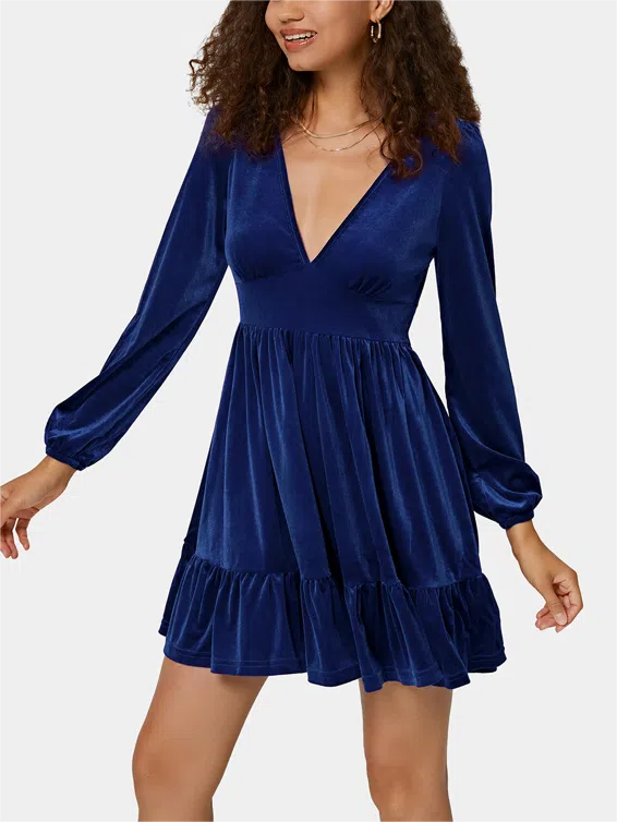 Velvet Mini Chill Party Dress