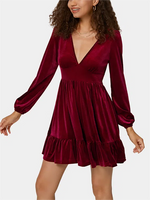 Velvet Mini Chill Party Dress