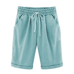 Plain with Pockets Sashes Holiday Loose Shorts (9 Colors)