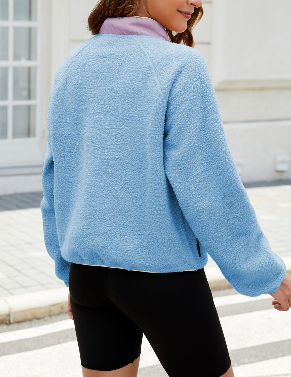 Women's Sherpa Fleece Pullover Jacket