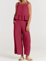 Women's Casual 2 Piece Outfit with Pockets