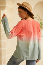 Plain Casual Round Neck Long Sleeves Blouse