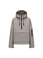 Fleece-lined Hooded Rain Jacket With Kangaroo Pocket (Buy 2 Free Shipping)